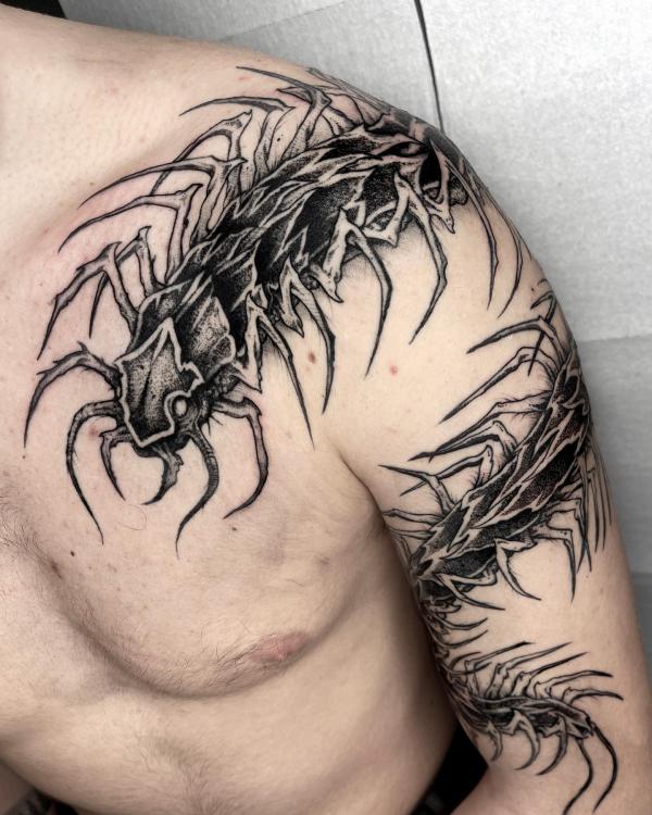 60 Centipede Tattoo Designs With Meaning