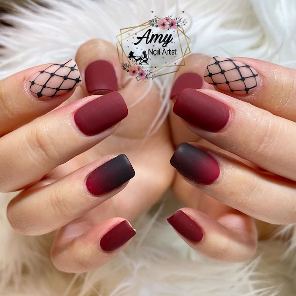 Red and Black Nail Art - A Bold and Stylish Statement