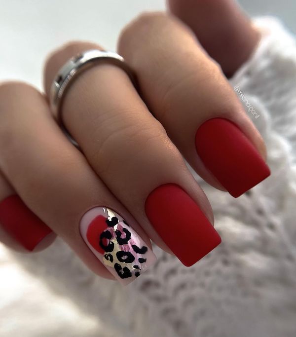 Red and Black Nail Art - A Bold and Stylish Statement