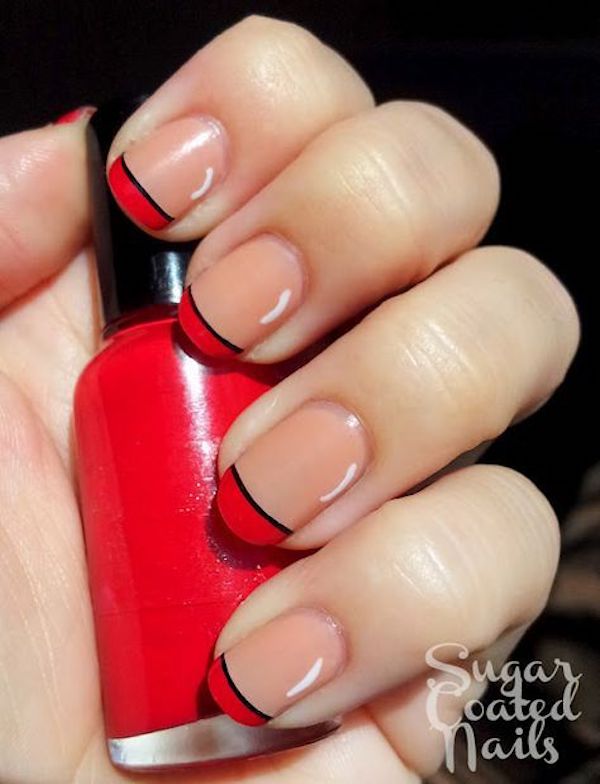 Red and Black Nail Art - A Bold and Stylish Statement
