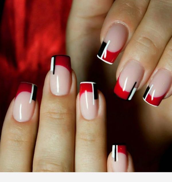 Red and Black Nail Art - A Bold and Stylish Statement