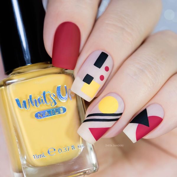 Red and Black Nail Art - A Bold and Stylish Statement