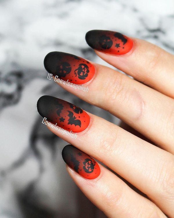 Red and Black Nail Art - A Bold and Stylish Statement