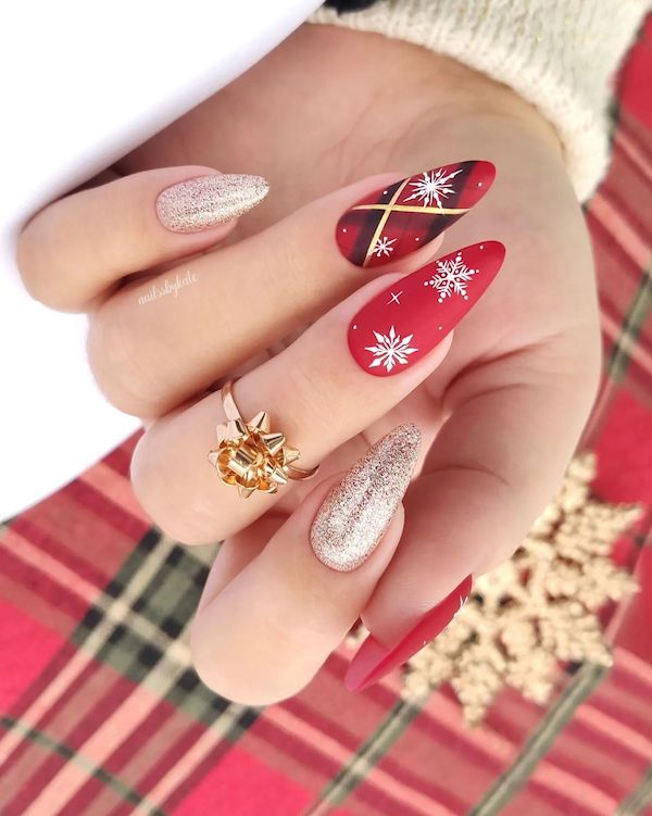 Red and Black Nail Art - A Bold and Stylish Statement