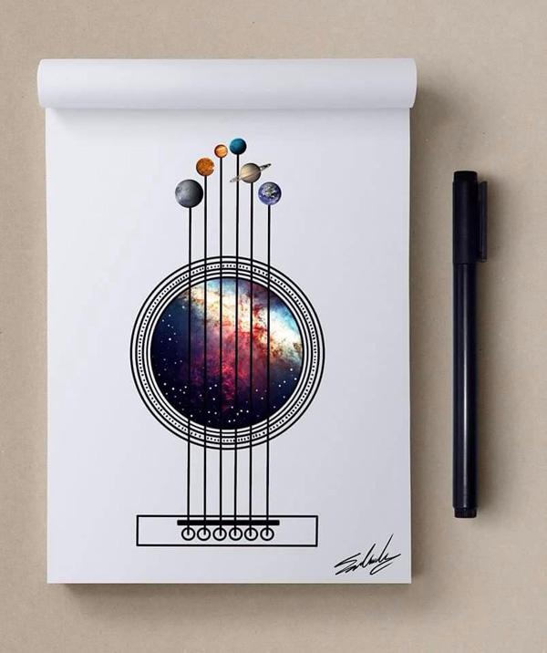 Stars Themed Illustrations by Muhammed Salah