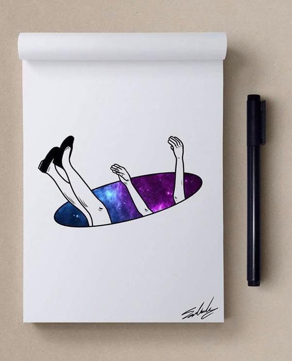 Stars Themed Illustrations by Muhammed Salah