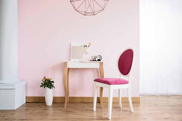 Simple style vanity table idea From Rustic to Modern: 30 Vanity Table Ideas for Your Beauty Space