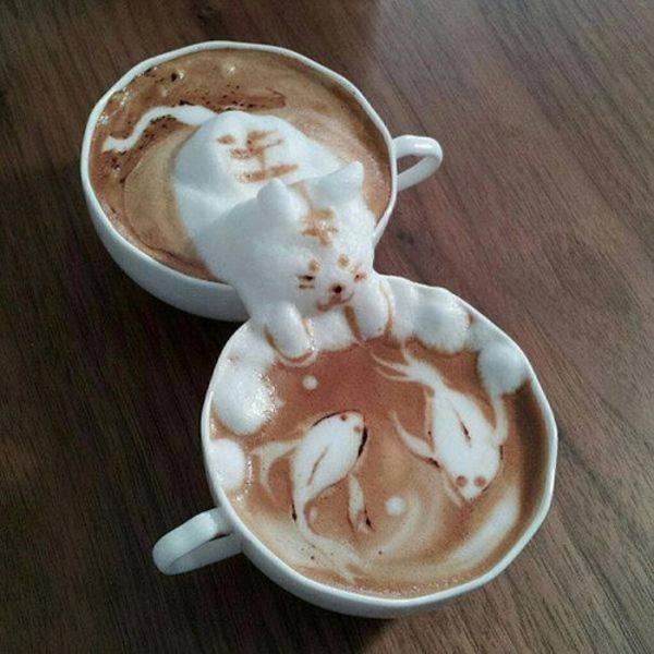 30 Incredible Pieces of Coffee Latte art