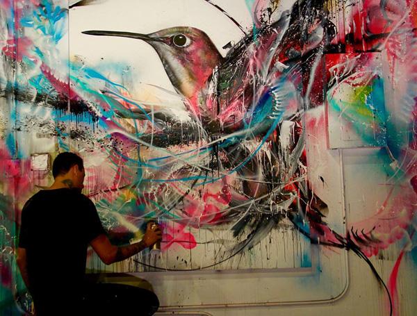 Bird Street Art by L7m