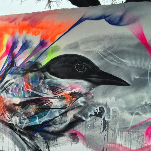 Bird Street Art by L7m