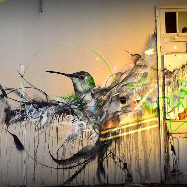 Bird Street Art by L7m