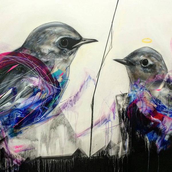 Bird Street Art by L7m