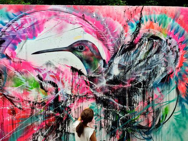 Bird Street Art by L7m