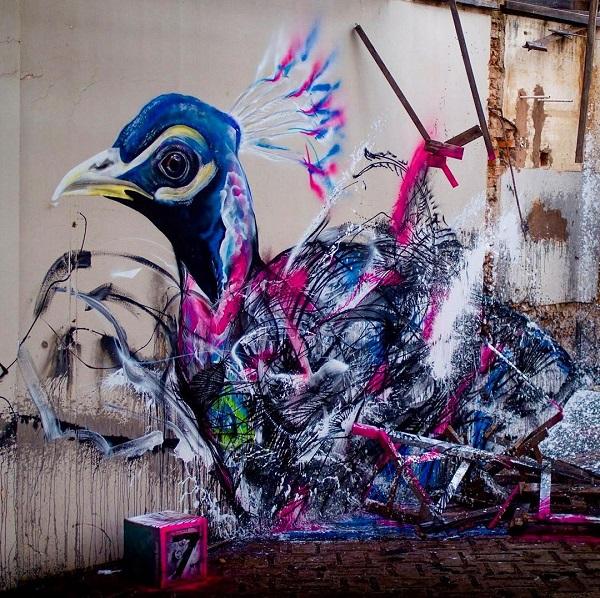 Bird Street Art by L7m