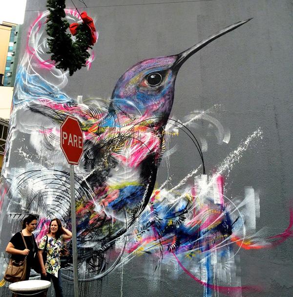 Bird Street Art by L7m