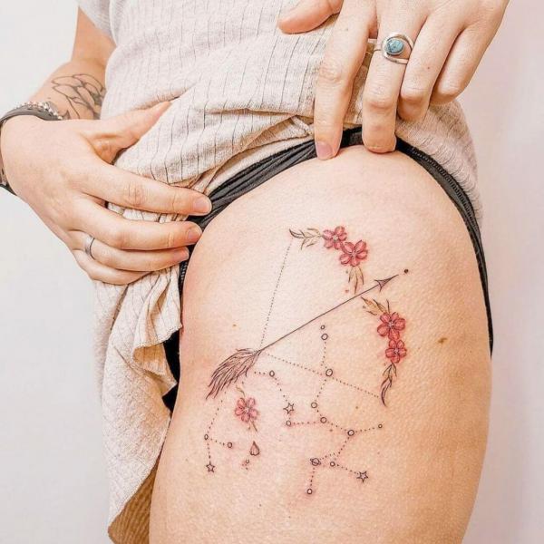 25 Sagittarius Constellation Tattoos for Astrology Lovers