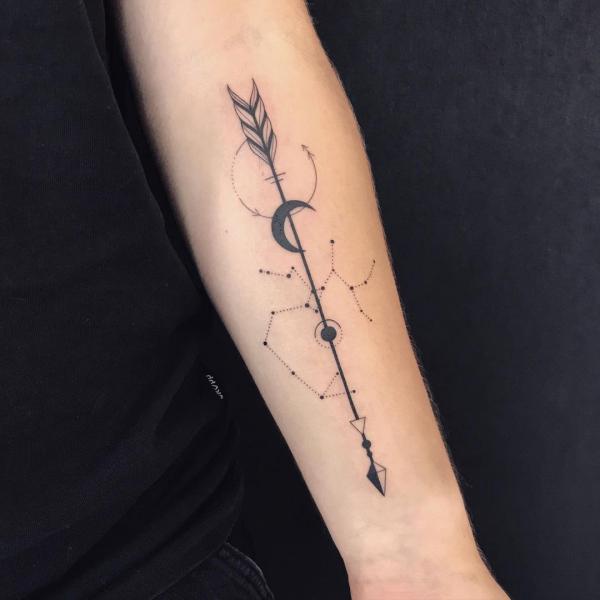 25 Sagittarius Constellation Tattoos for Astrology Lovers