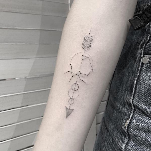 25 Sagittarius Constellation Tattoos for Astrology Lovers