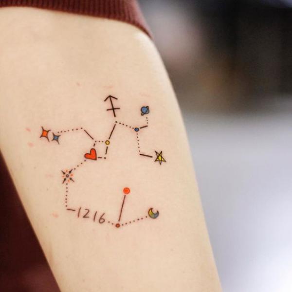 25 Sagittarius Constellation Tattoos for Astrology Lovers