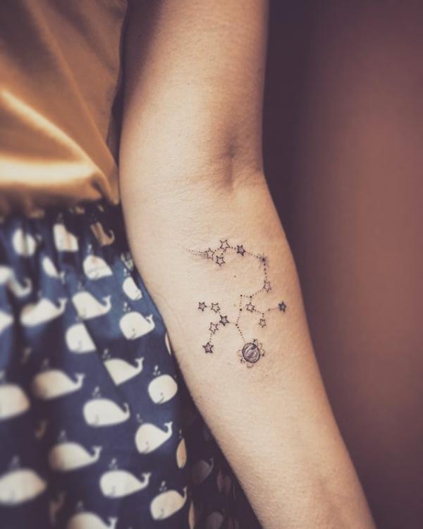 25 Sagittarius Constellation Tattoos for Astrology Lovers