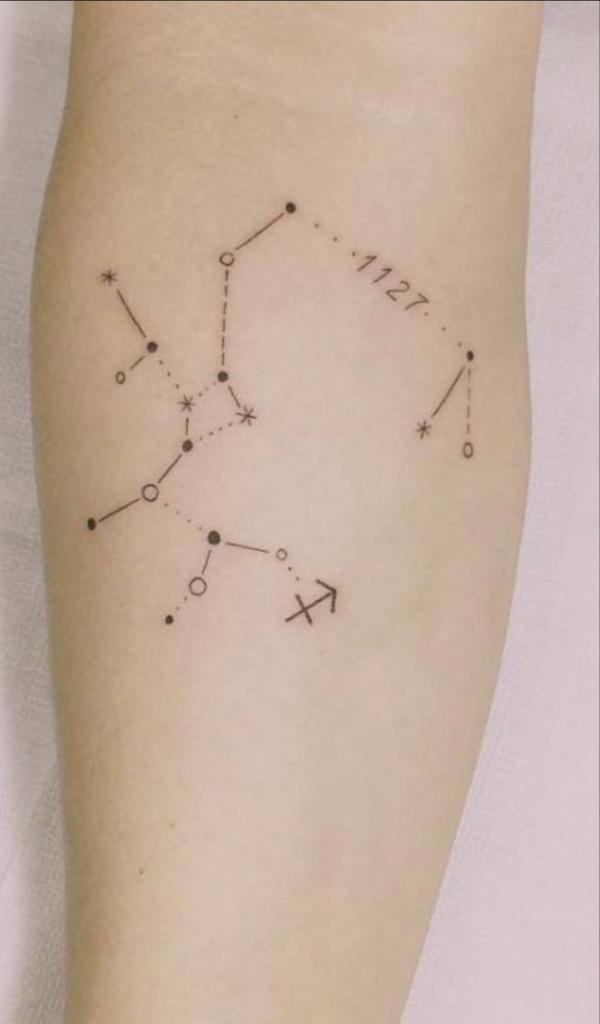 25 Sagittarius Constellation Tattoos for Astrology Lovers