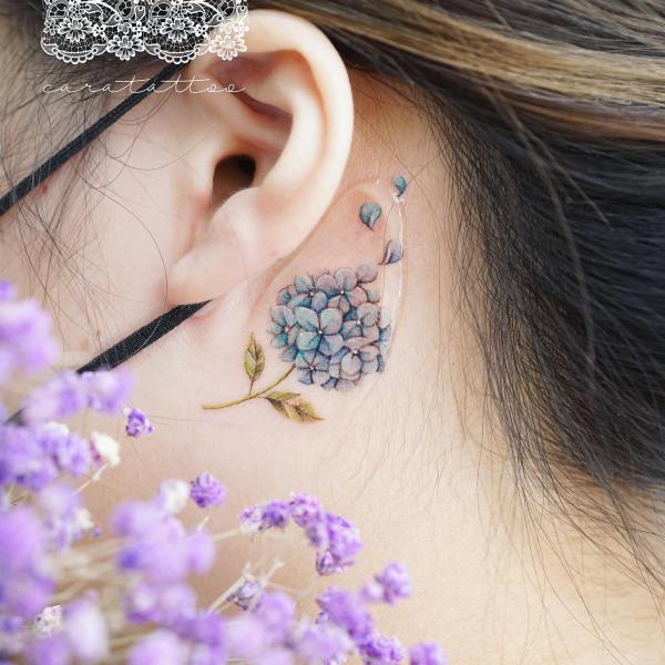 75 Behind the Ear Tattoo Ideas for Subtle Expression
