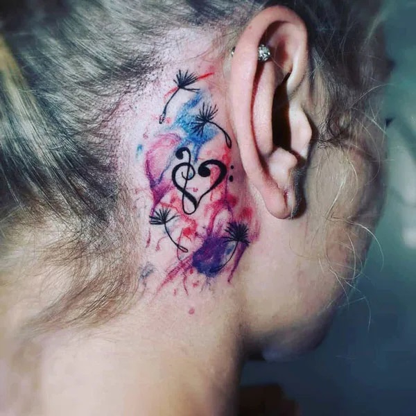75 Behind the Ear Tattoo Ideas for Subtle Expression