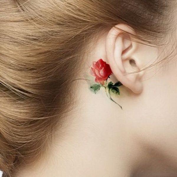 75 Behind the Ear Tattoo Ideas for Subtle Expression