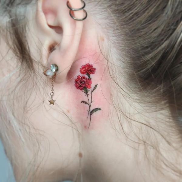 75 Behind the Ear Tattoo Ideas for Subtle Expression