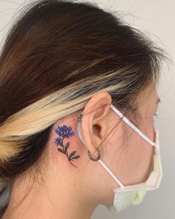 75 Behind the Ear Tattoo Ideas for Subtle Expression