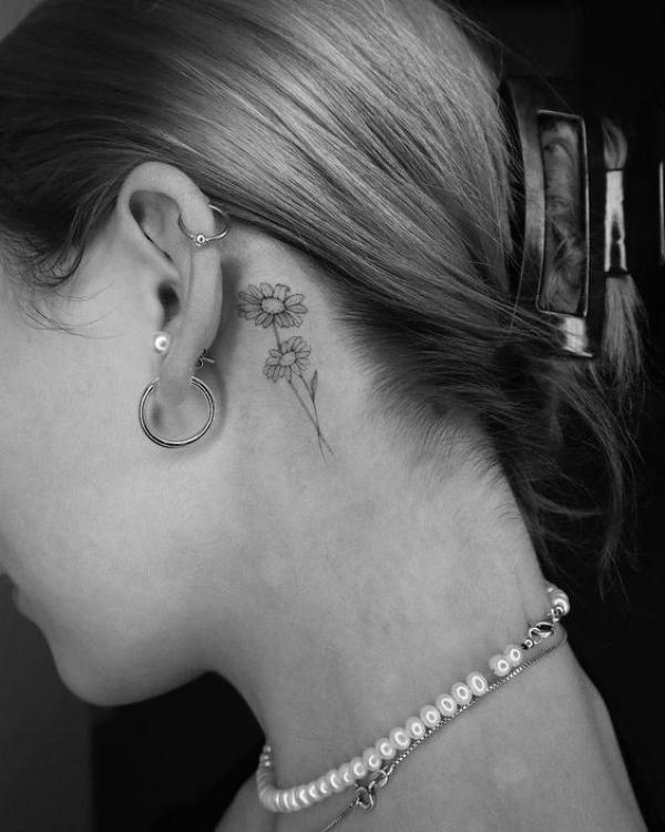 75 Behind the Ear Tattoo Ideas for Subtle Expression