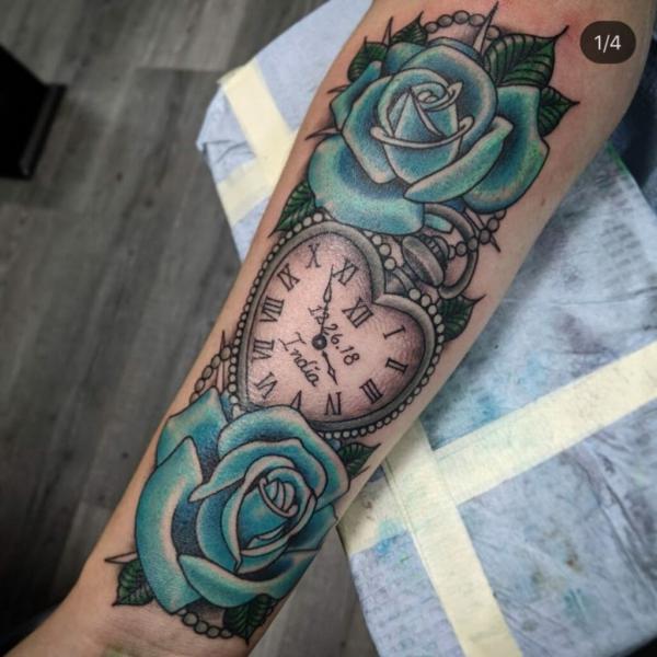 80 Rose and Clock Tattoo Designs to Inspire Your Next Ink