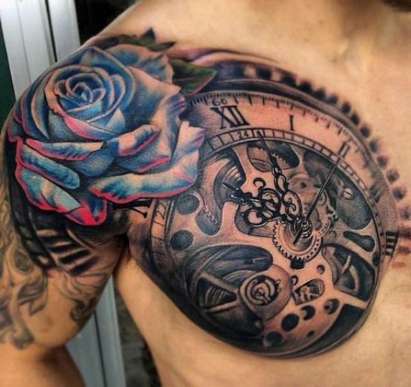 80 Rose and Clock Tattoo Designs to Inspire Your Next Ink
