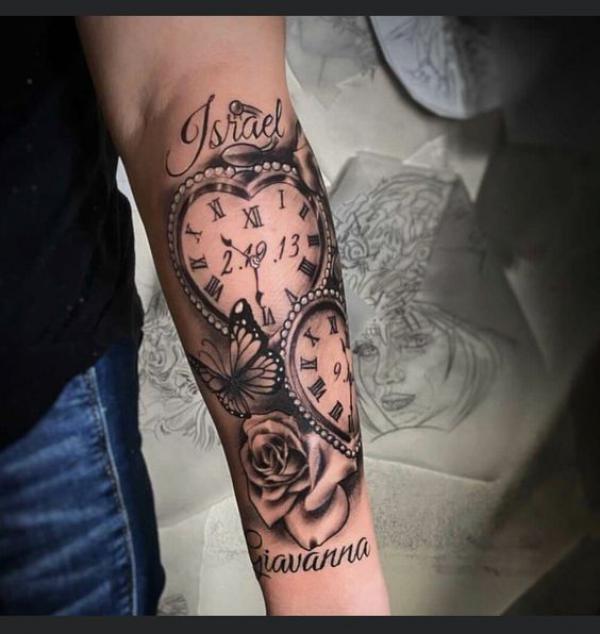 80 Rose and Clock Tattoo Designs to Inspire Your Next Ink