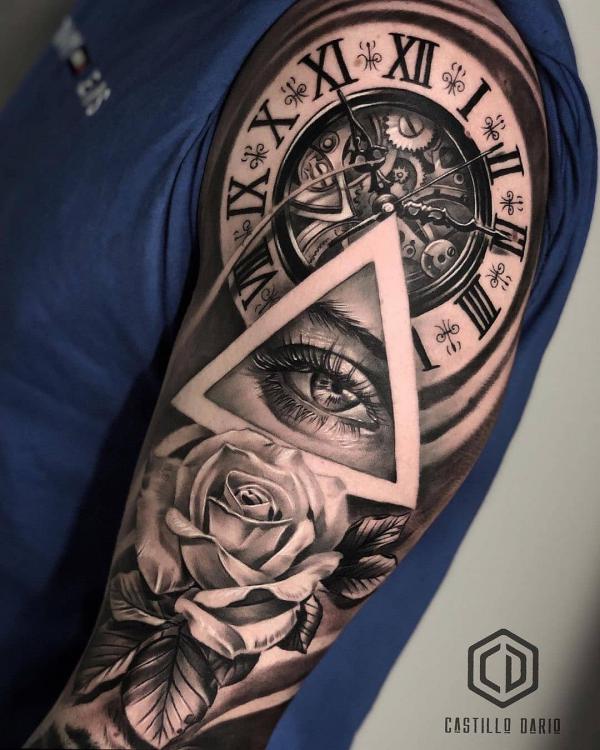 80 Rose and Clock Tattoo Designs to Inspire Your Next Ink