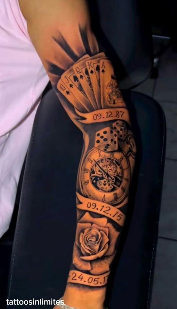 80 Rose and Clock Tattoo Designs to Inspire Your Next Ink