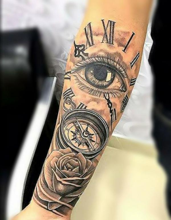 80 Rose and Clock Tattoo Designs to Inspire Your Next Ink
