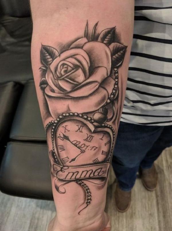 80 Rose and Clock Tattoo Designs to Inspire Your Next Ink