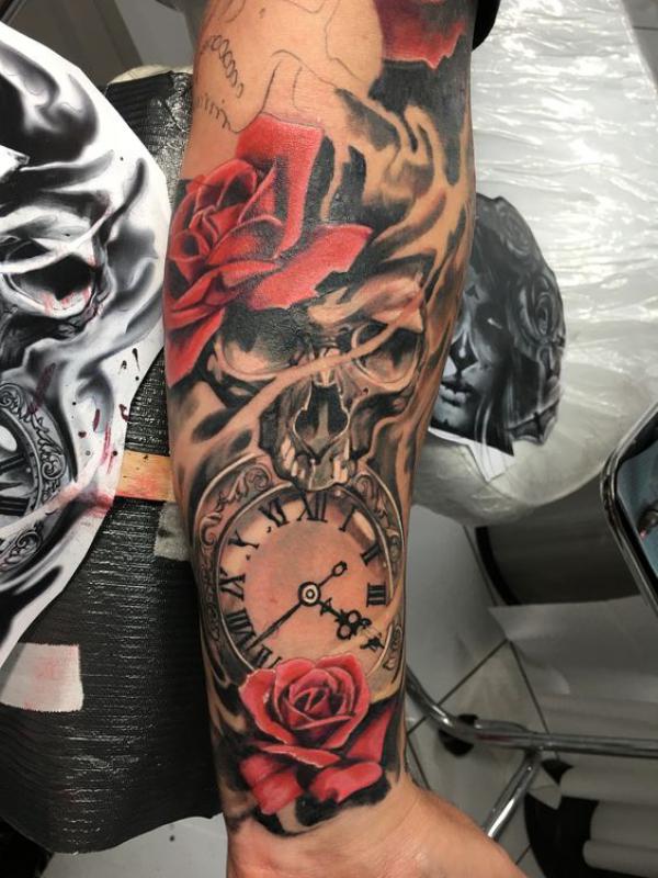 80 Rose and Clock Tattoo Designs to Inspire Your Next Ink