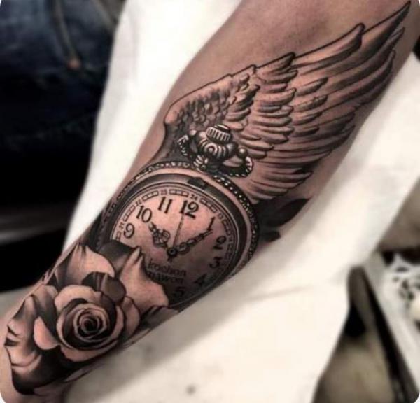 80 Rose and Clock Tattoo Designs to Inspire Your Next Ink