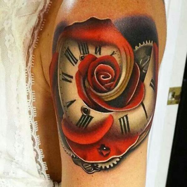80 Rose and Clock Tattoo Designs to Inspire Your Next Ink