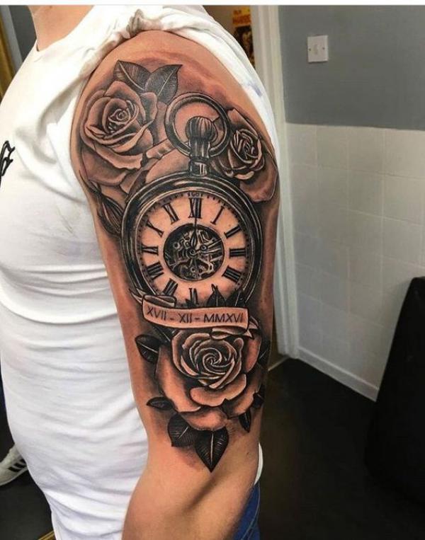80 Rose and Clock Tattoo Designs to Inspire Your Next Ink