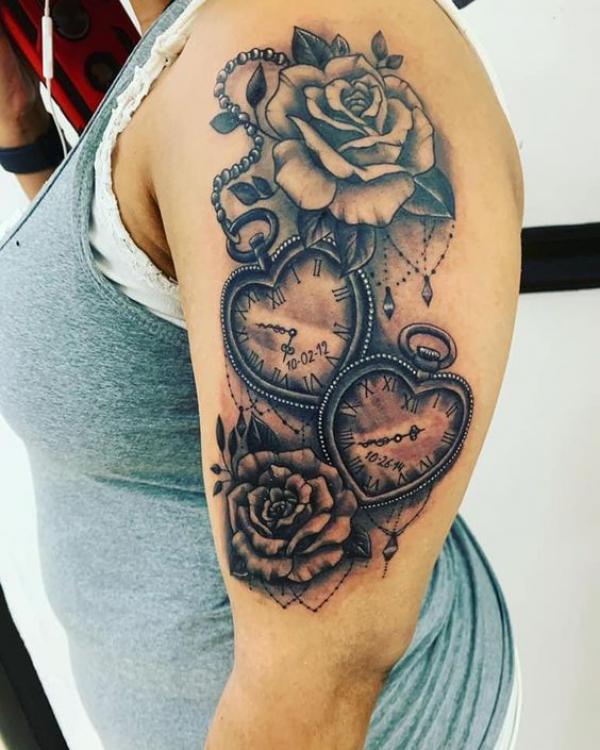 80 Rose and Clock Tattoo Designs to Inspire Your Next Ink