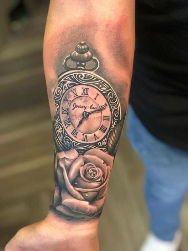 80 Rose and Clock Tattoo Designs to Inspire Your Next Ink