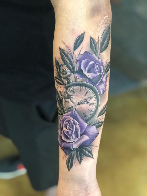 80 Rose and Clock Tattoo Designs to Inspire Your Next Ink