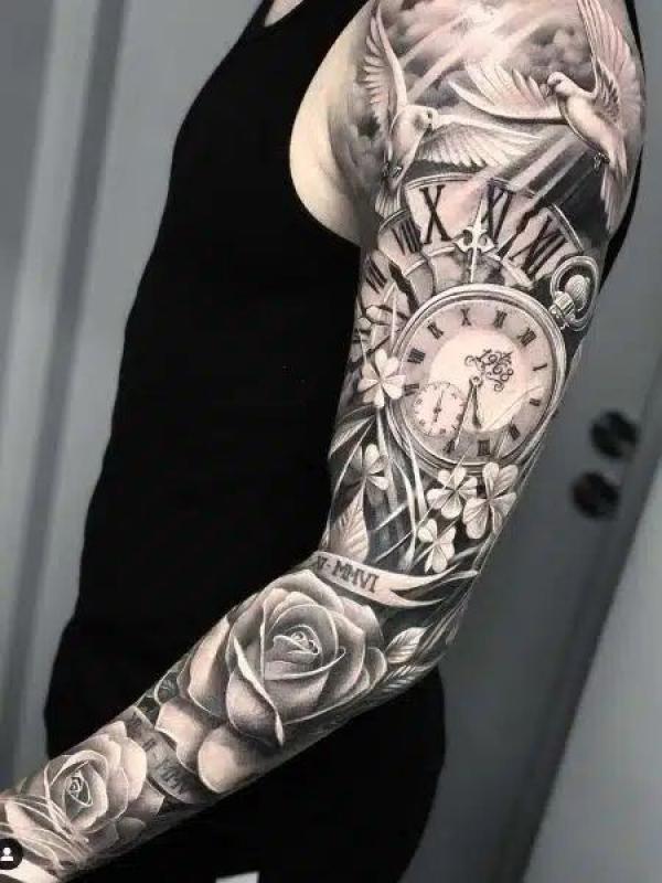80 Rose and Clock Tattoo Designs to Inspire Your Next Ink