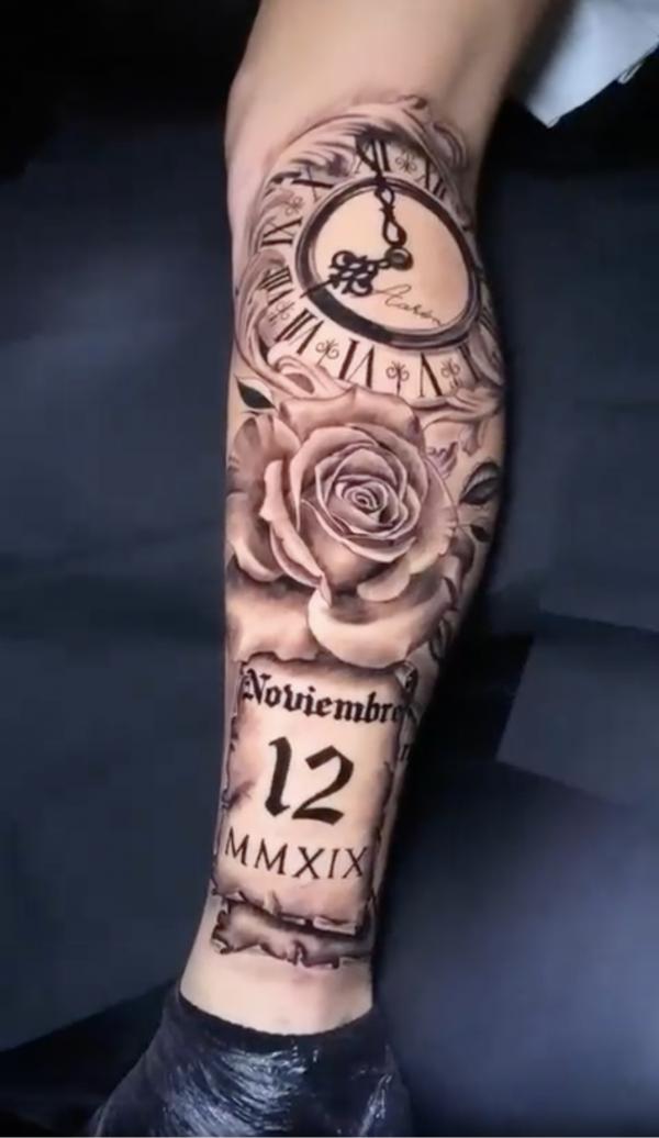 80 Rose and Clock Tattoo Designs to Inspire Your Next Ink