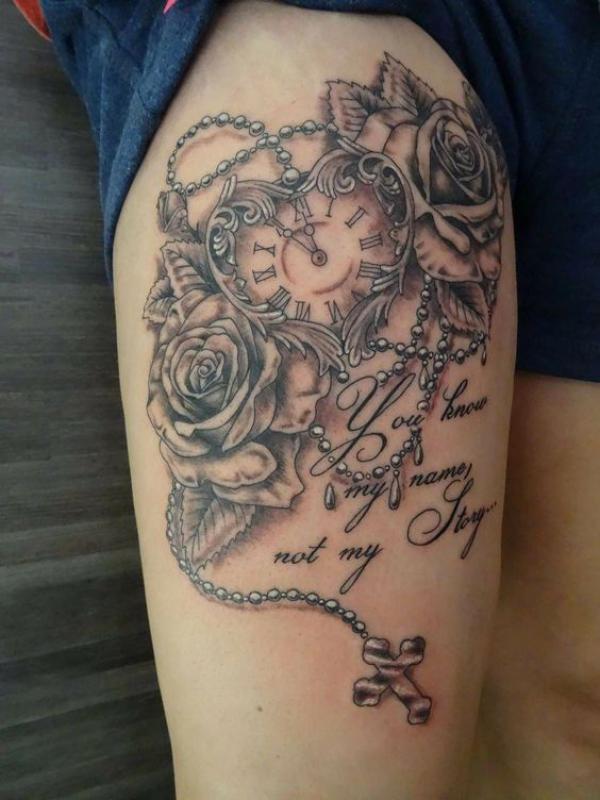 80 Rose and Clock Tattoo Designs to Inspire Your Next Ink