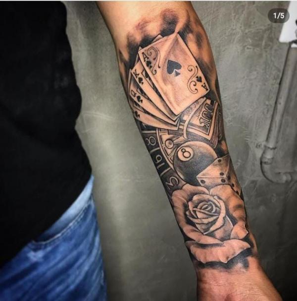 45 Stunning Playing Cards Tattoo Ideas