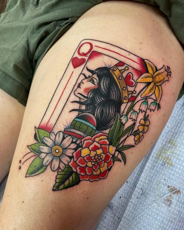 45 Stunning Playing Cards Tattoo Ideas